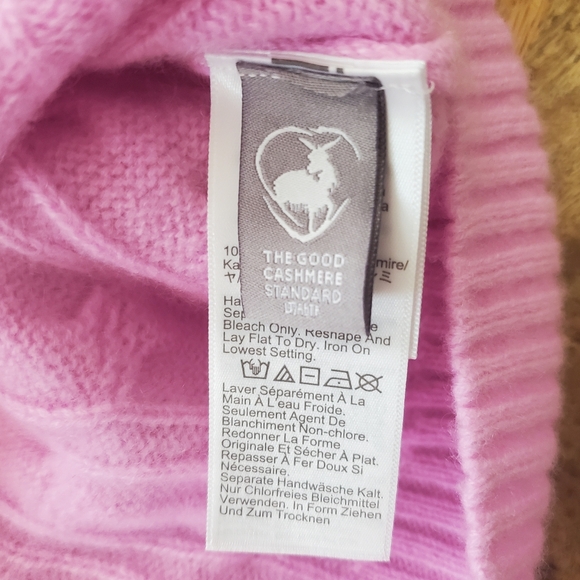 J. Crew Women’s Cashmere Cable Knit Sweater Pink Corpcore Preppy Size M - Picture 9 of 15